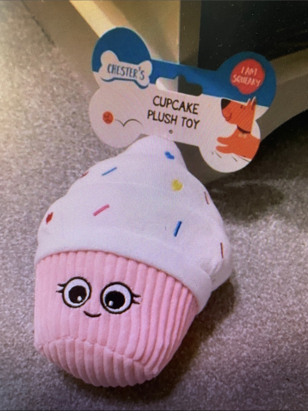 Pink & White Cupcake Plush Toy - Kids Toy